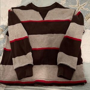 GAP Kids Brown and Cream Crewneck Sweater